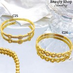 Pulsera lujo baño oro 18k (&20)