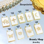 Cadena scapulario solo dije 1.85 con cadena ajustable 2.70$（(con cadena sencilla12.50&con cadena ajustable14&）