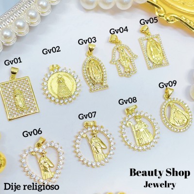 #Gv cadena religiosa (12.50&con cadena) con cadena ajustable 2.70$