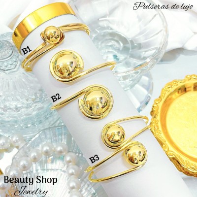 pulsera de lujo bano 18k 15&