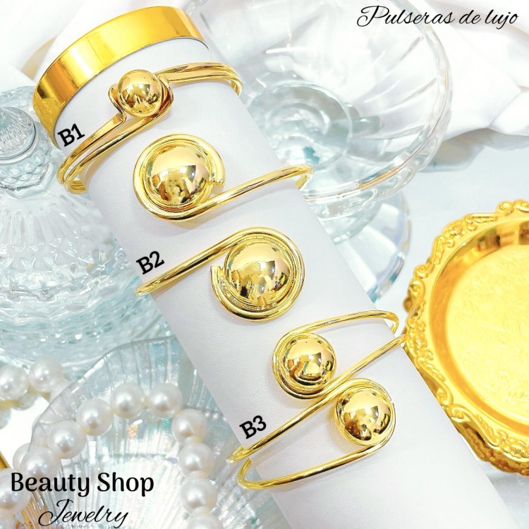 pulsera de lujo bano 18k 15&