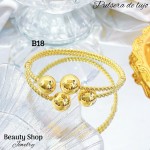 pulsera de lujo bano 18k 15&