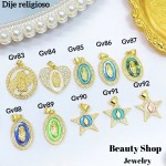 #Gv cadena religiosa (12.50&con cadena) con cadena ajustable 2.70$