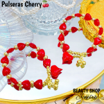 pulsera cereza oro chino (&13.5）