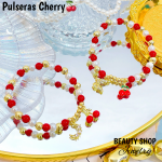 pulsera cereza oro chino (&13.5）