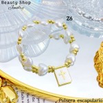 Pulsera con dije de escapulario Pulsera con dije de escapulario