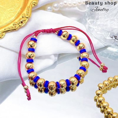 pulsera color ajustable de hilo 9.50&