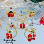 Anillo cereza oro chino 18k （&6）