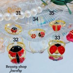 Anillo cereza oro chino 18k （&6）