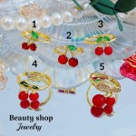 Anillo cereza oro chino 18k （&6）