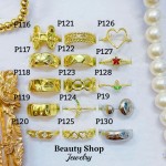 #p Anillos ajustable Baño oro 18 k  (&7)