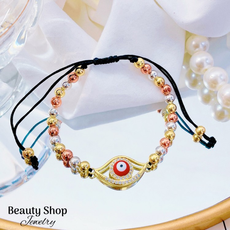 Pulsera con tije 2tono balín (&11.5）