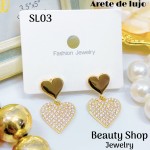 #SL aretes de lujo con pedrería  （&17.5）