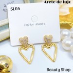 #SL aretes de lujo con pedrería  （&17.5）