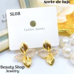 #SL aretes de lujo con pedrería  （&17.5）