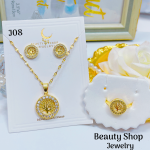 juego cadena con anillo+topito oro chino （&22）