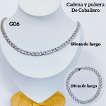 #G Juego de Cadena y Esclava Acero Inoxidable 12.85&&