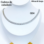 #G4 G10 cadena de caballero en acero  （&8）