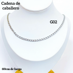 #G2 G8 cadena de caballero en acero （&6）