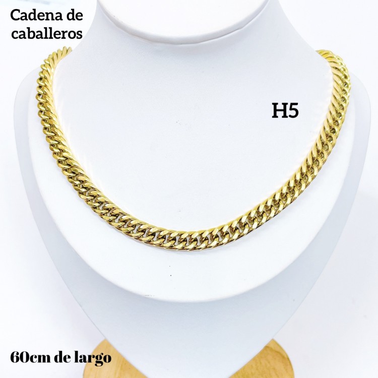 #H5 cadena de caballero en acero （&12）