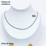 #H6 cadena de caballero en acero （&6）