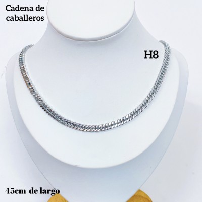 #H8 cadena de caballero en acero （&9.5）