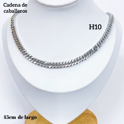#H10 cadena de caballero en acero （&12）