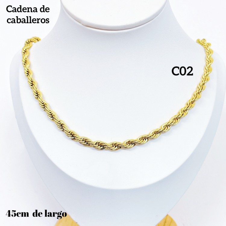 #C2 C5 cadena de caballero en acero (&9）