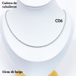 #C6 cadena de caballero en acero  (&5）
