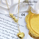 choker eslabon con dije corazon 12&