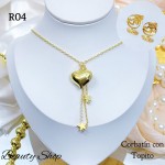#R choker doble cpn dije corazon (&15）
