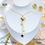 #R choker doble cpn dije corazon (&15）