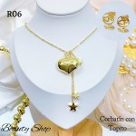 #R choker doble cpn dije corazon (&15）