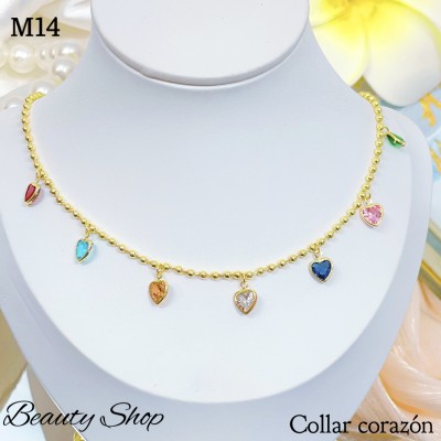 cadena full dije corazon  （&14）