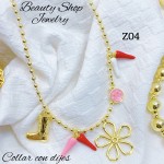 #Z cadena con full dijes  (&24）