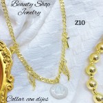 #Z cadena con full dijes  (&24）