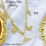 #Z cadena con full dijes  (&24）