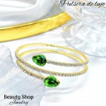 pulsera oro chino con pedreria 17&