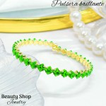 pulsera con piedras ajustable 14.5&
