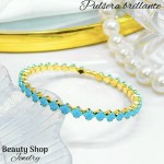 pulsera con piedras ajustable 14.5&