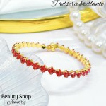 pulsera con piedras ajustable 14.5&