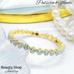 pulsera con piedras ajustable 14.5&
