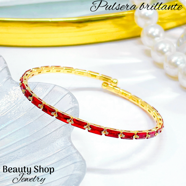 Pulsera de color con piedra (&10) Pulsera de color con piedra (&10)