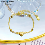 Pulsera de oro chino con dije (&8) Pulsera de oro chino con dije (&8)