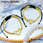 pulsera balin ajustable oro chino 12.50&