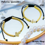 pulsera balin ajustable oro chino 12.50&