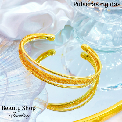 #p pulsera rigida oro chino 8.50&