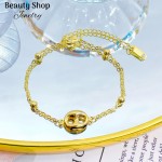 Pulsera de oro chino con dije (&8) Pulsera de oro chino con dije (&8)