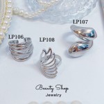 #L anillos tipos chunky oro chino plateado 9.50& #L anillos tipos chunky oro chino plateado 9.50&