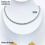 #C4 cadena de caballero en acero  (&7）